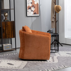 Bellemave® Upholstered Swivel Chair For Living Room Chairs with Waist Cushion - Bellemave