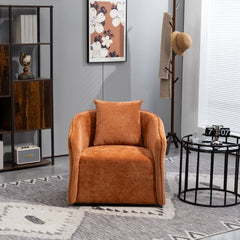 Bellemave® Upholstered Swivel Chair For Living Room Chairs with Waist Cushion - Bellemave