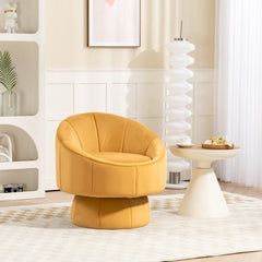 Bellemave® Upholstered Swivel Chair For Living Room Chairs with Waist Cushion - Bellemave