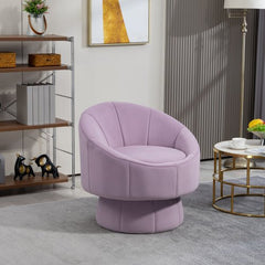 Bellemave® Upholstered Swivel Chair For Living Room Chairs with Waist Cushion - Bellemave