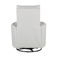 Bellemave® Upholstered Swivel Recliner with Two Removable Pillows - Bellemave