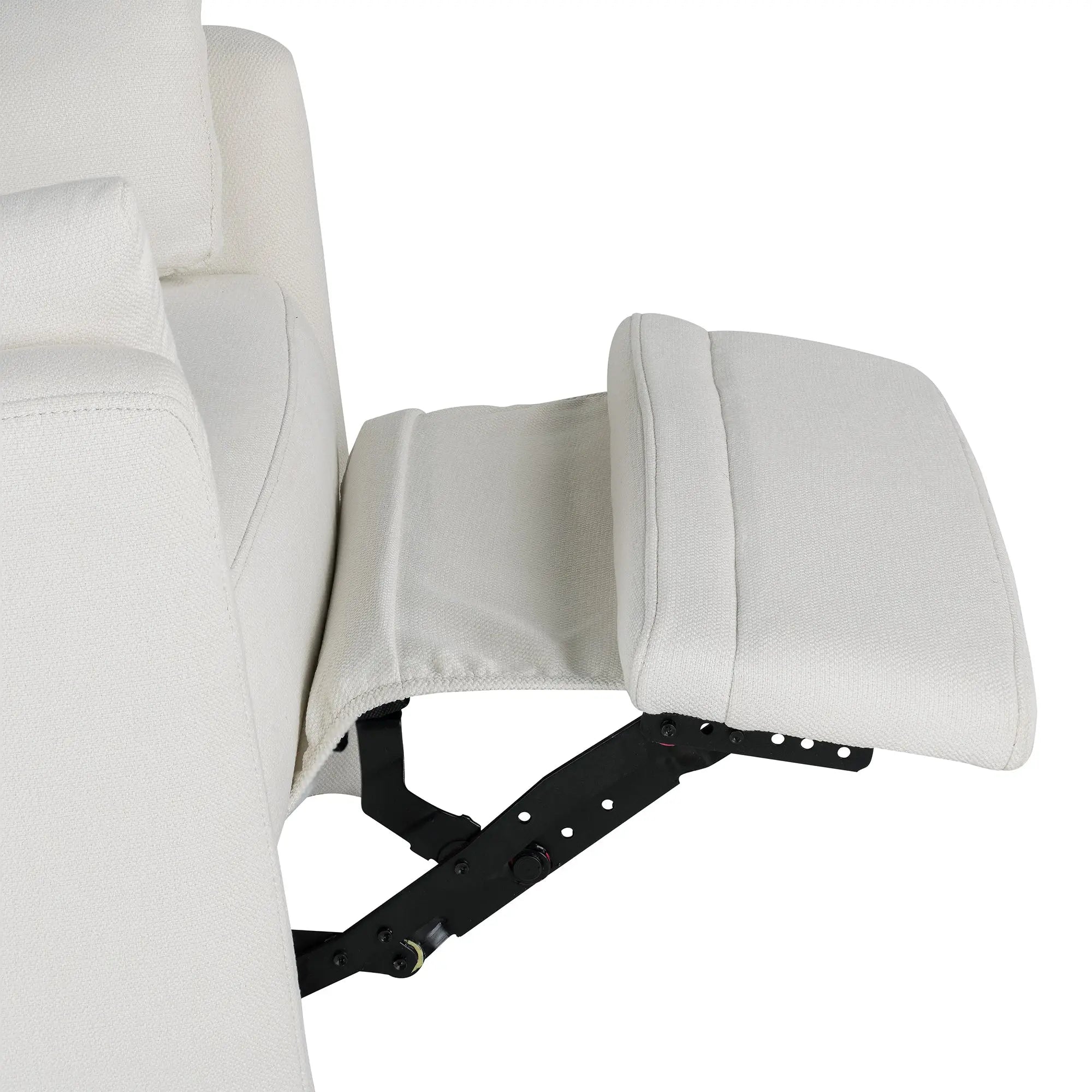 Bellemave® Upholstered Swivel Recliner with Two Removable Pillows - Bellemave