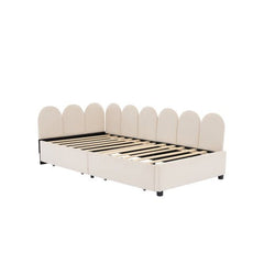 Bellemave® Velvet Upholstered Daybed with 2 Drawers and Soft Fabric Headboard - Bellemave