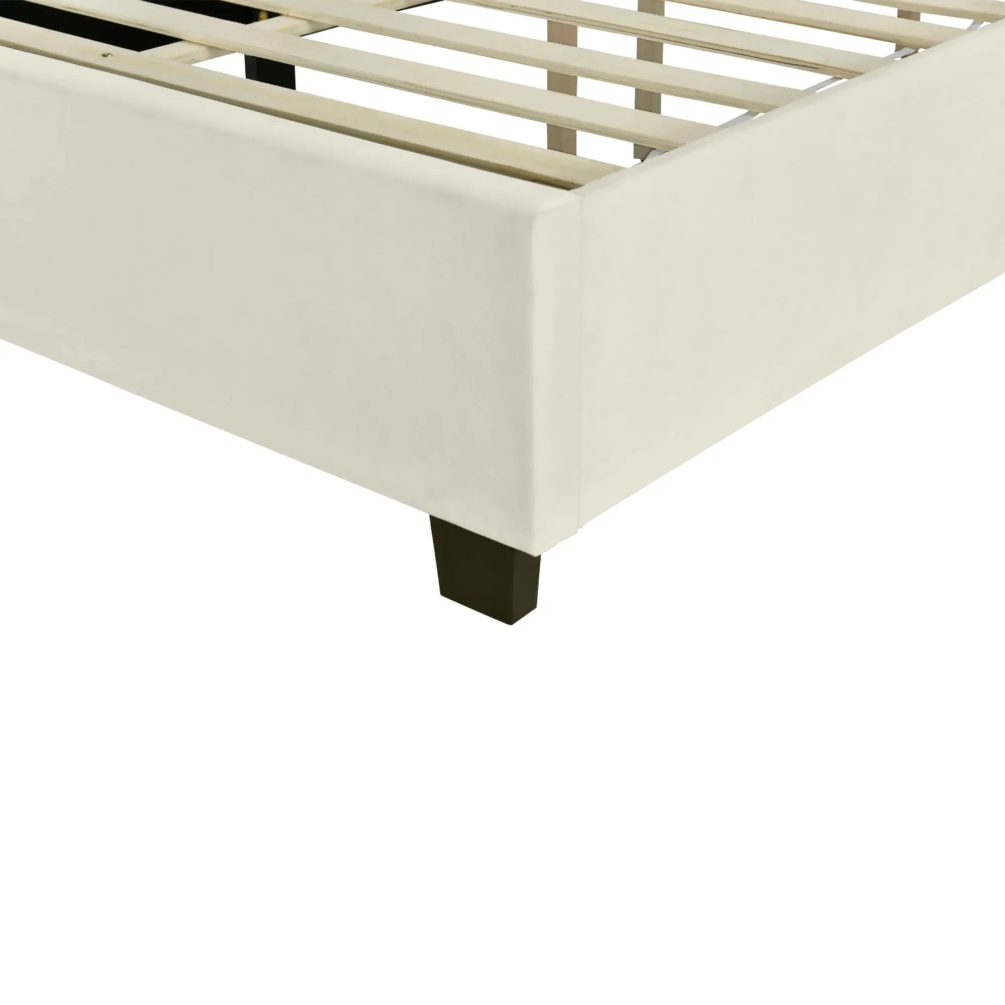 Bellemave® Velvet Upholstered Platform Bed with Big Headboard - Bellemave