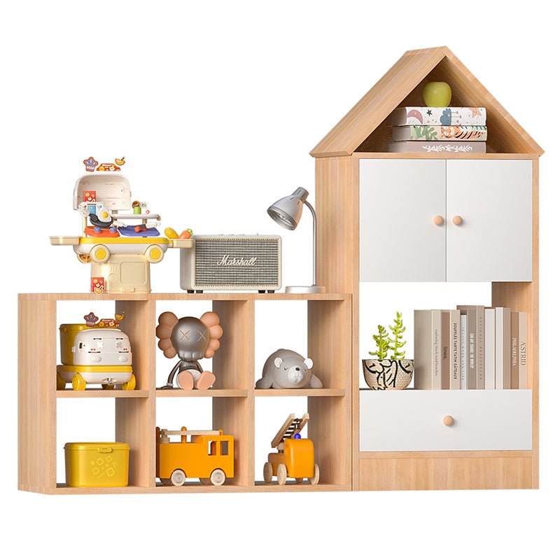 Bellemave® Versatile Children's Bookshelf with House - Shaped Design, Adjustable Placement - Bellemave