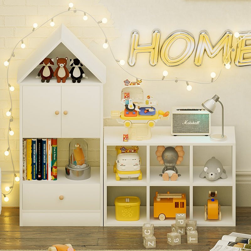 Bellemave® Versatile Children's Bookshelf with House - Shaped Design, Adjustable Placement - Bellemave