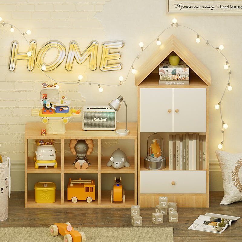 Bellemave® Versatile Children's Bookshelf with House - Shaped Design, Adjustable Placement - Bellemave