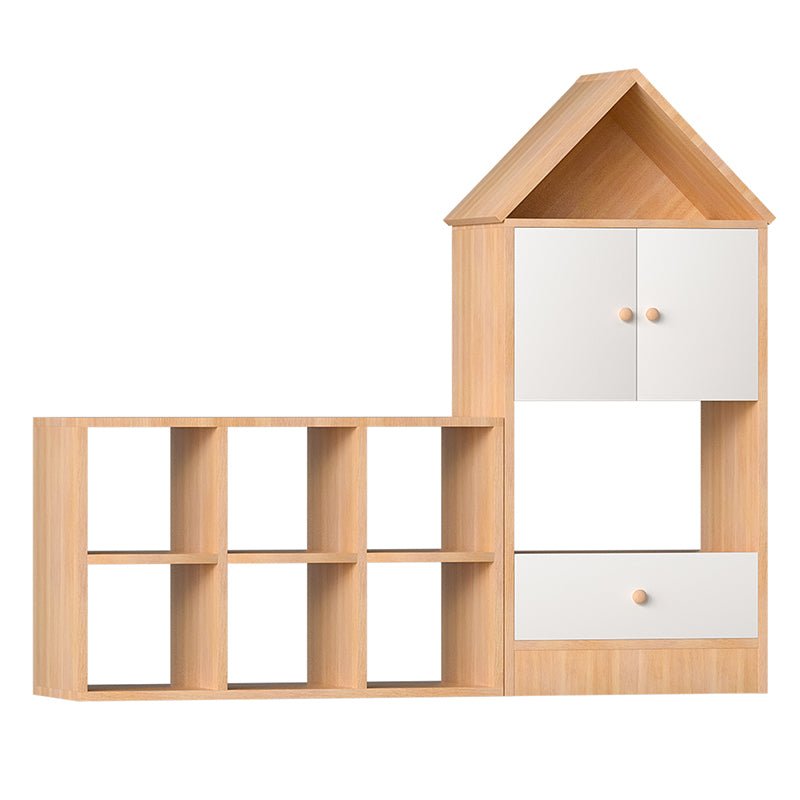 Bellemave® Versatile Children's Bookshelf with House - Shaped Design, Adjustable Placement - Bellemave