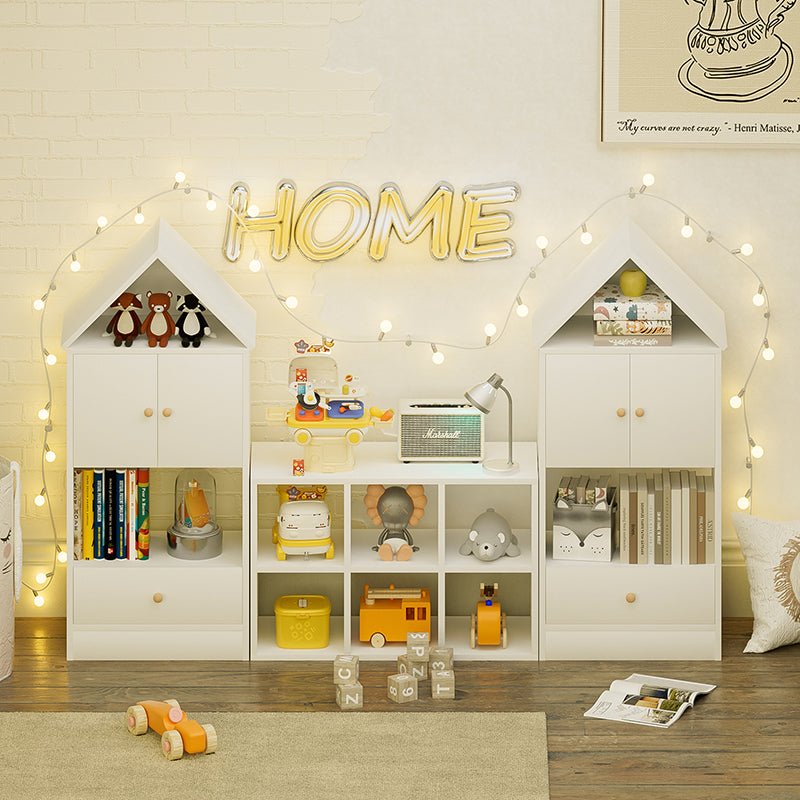 Bellemave® Versatile Children's Bookshelf with House - Shaped Design, Adjustable Placement - Bellemave