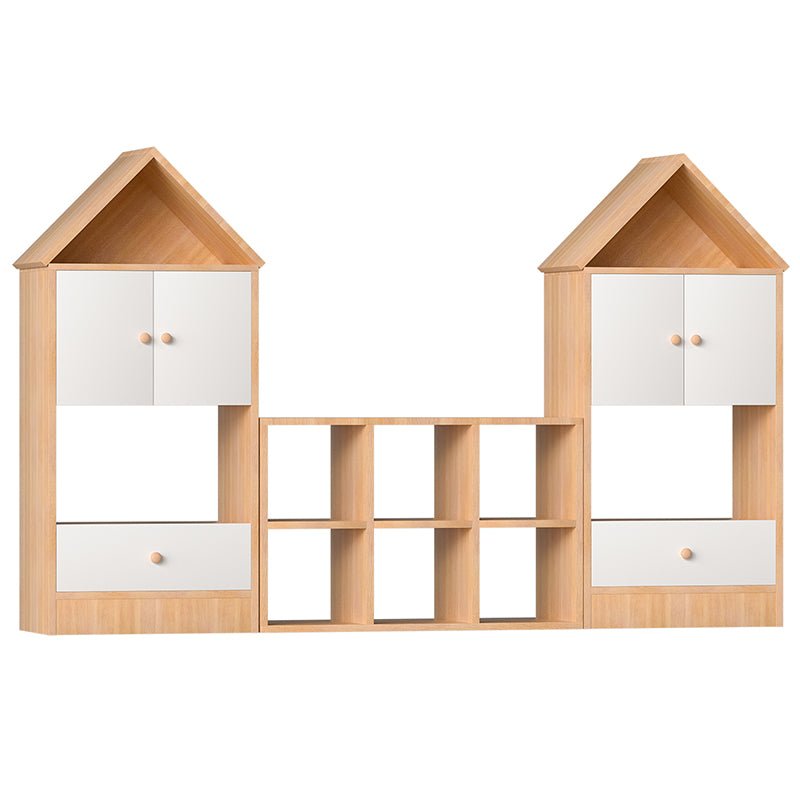 Bellemave® Versatile Children's Bookshelf with House - Shaped Design, Adjustable Placement - Bellemave