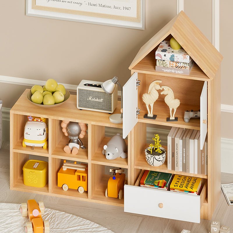 Bellemave® Versatile Children's Bookshelf with House - Shaped Design, Adjustable Placement - Bellemave