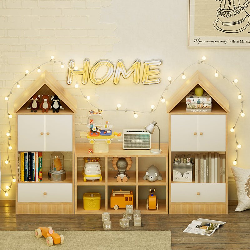 Bellemave® Versatile Children's Bookshelf with House - Shaped Design, Adjustable Placement - Bellemave