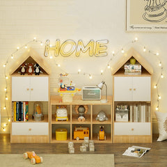 Bellemave® Versatile Children's Bookshelf with House - Shaped Design, Adjustable Placement - Bellemave