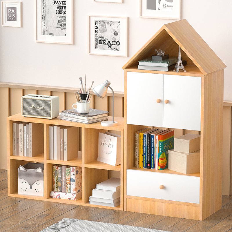 Bellemave® Versatile Children's Bookshelf with House - Shaped Design, Adjustable Placement - Bellemave