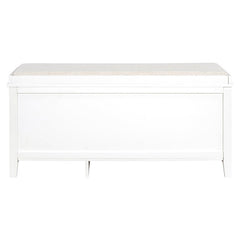 Bellemave® Vintage Shoe Bench with Storage and Cushion, 2 Drawers and 2 Rattan Door - Bellemave