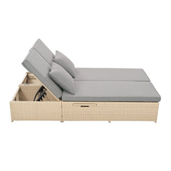 Bellemave® Wicker Rattan Patio Reclining Chairs with Adjustable Backrest and Seat - Bellemave