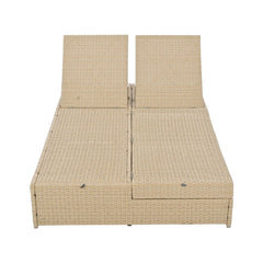 Bellemave® Wicker Rattan Patio Reclining Chairs with Adjustable Backrest and Seat - Bellemave