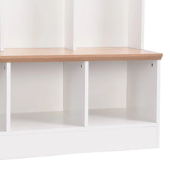 Bellemave® Wide Design Hall Tree with Storage Bench, Cube Storage,Shelves, 8 Hooks - Bellemave