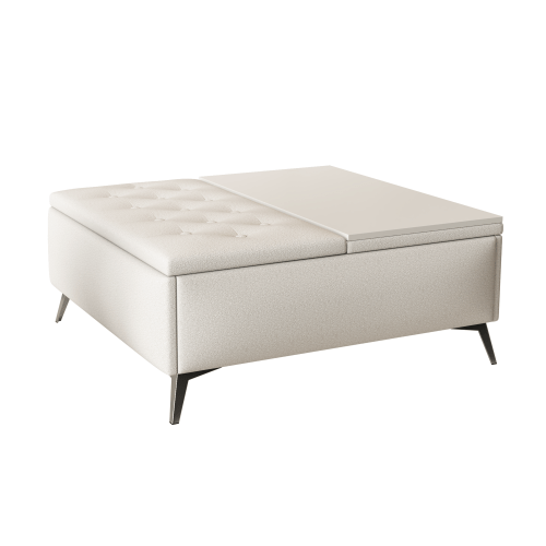 Bellemave® Wide Square Upholstered Storage Benches Coffee Table with Lift Top - Bellemave