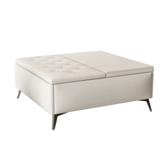 Bellemave® Wide Square Upholstered Storage Benches Coffee Table with Lift Top - Bellemave