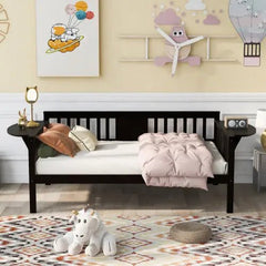 Bellemave® Wood Daybed with Small Foldable Table - Bellemave