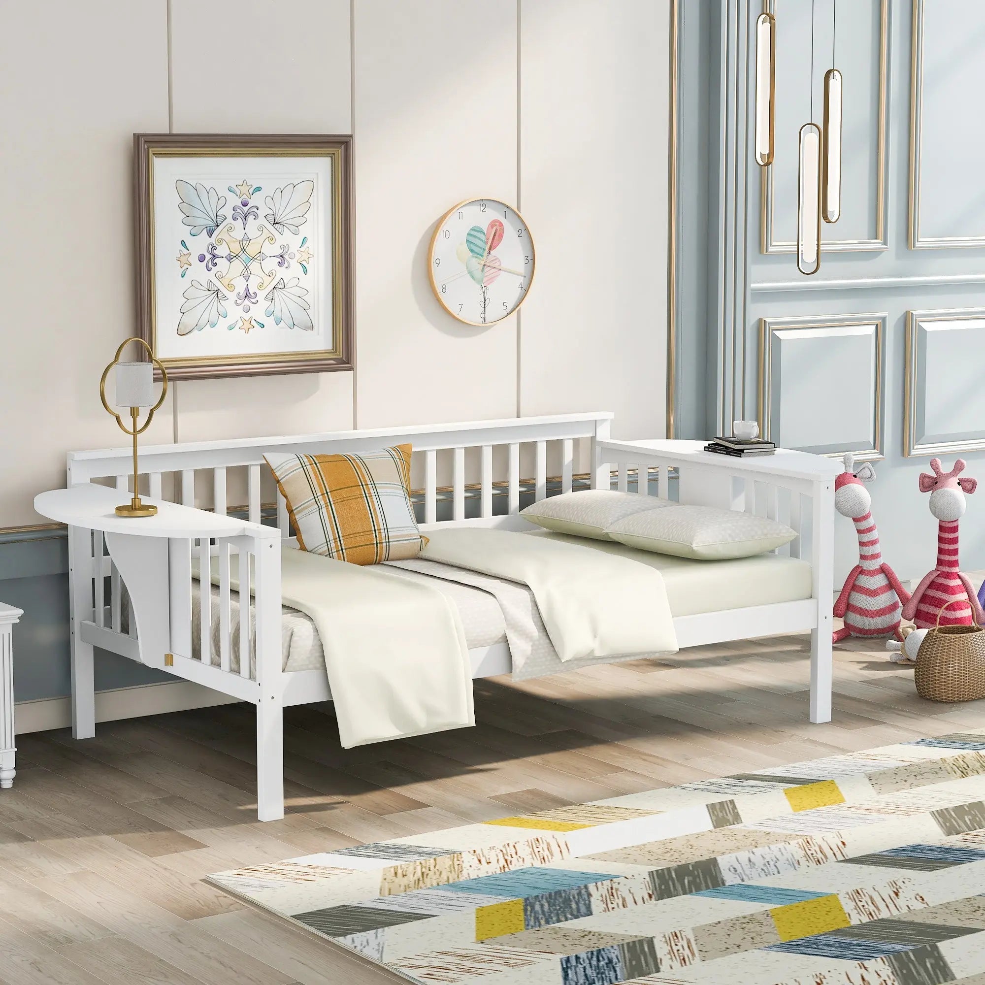 Bellemave® Wood Daybed with Small Foldable Table - Bellemave