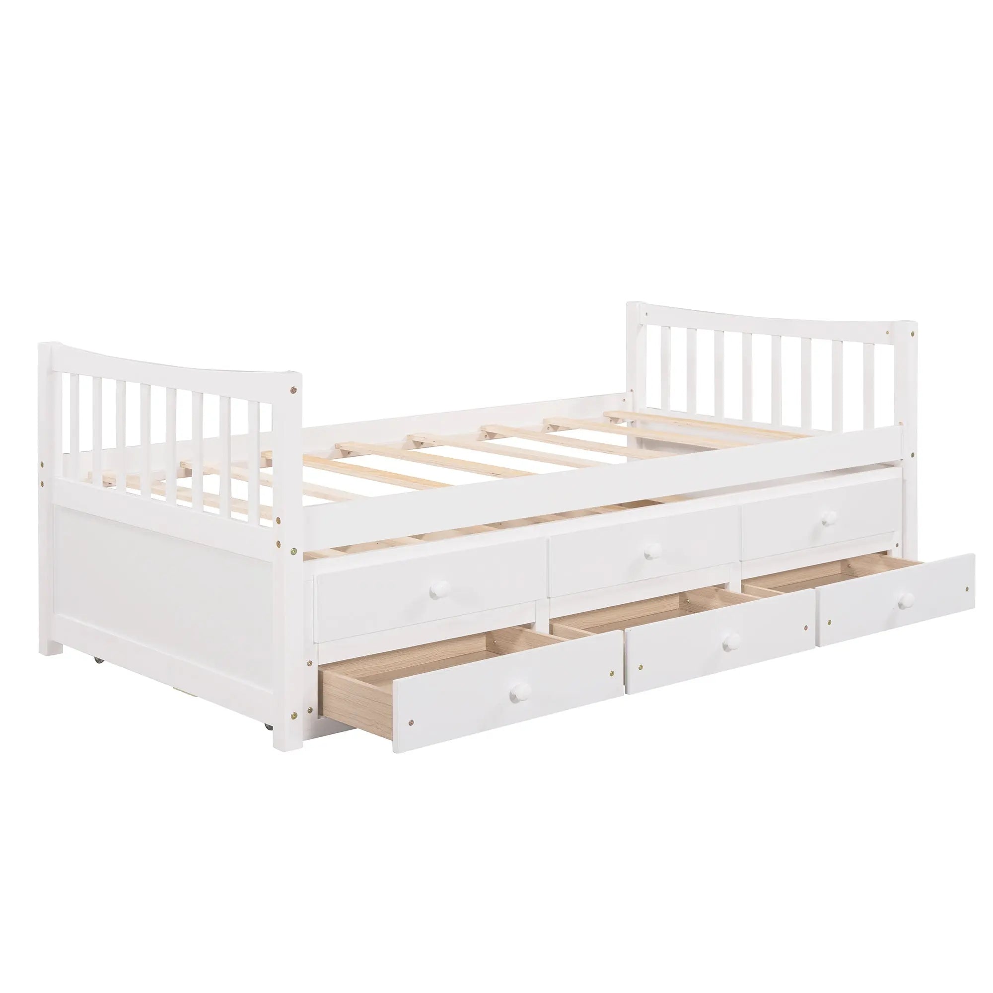 Bellemave® Wood Daybed with Trundle and Drawers - Bellemave