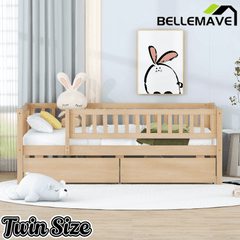 Bellemave® Wood Daybed with Two Drawers - Bellemave