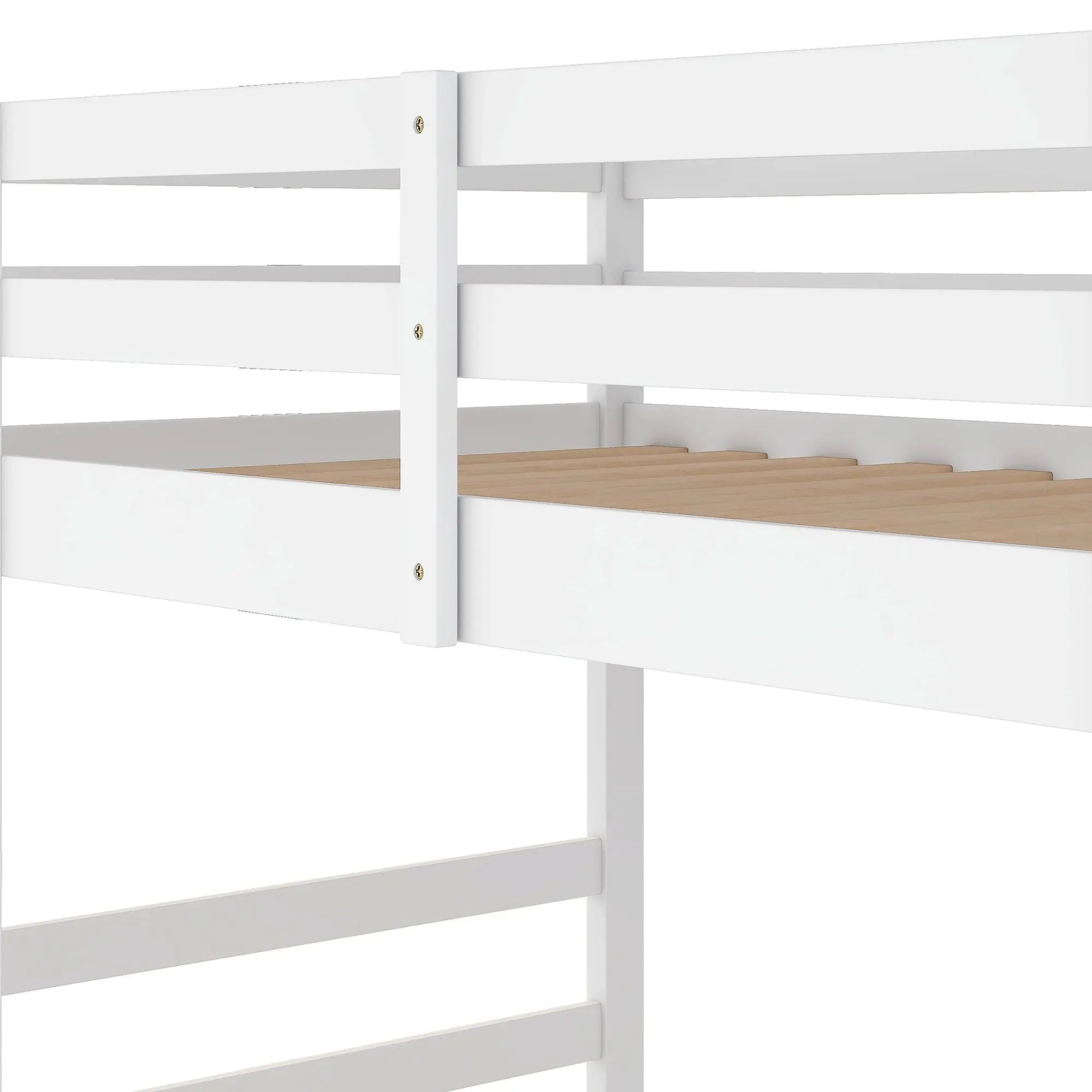 Bellemave® Wood Floor Bunk Bed with Ladder - Bellemave