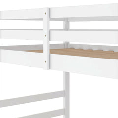 Bellemave® Wood Floor Bunk Bed with Ladder - Bellemave