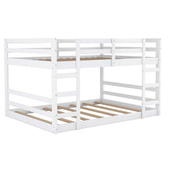 Bellemave® Wood Floor Bunk Bed with Ladder - Bellemave