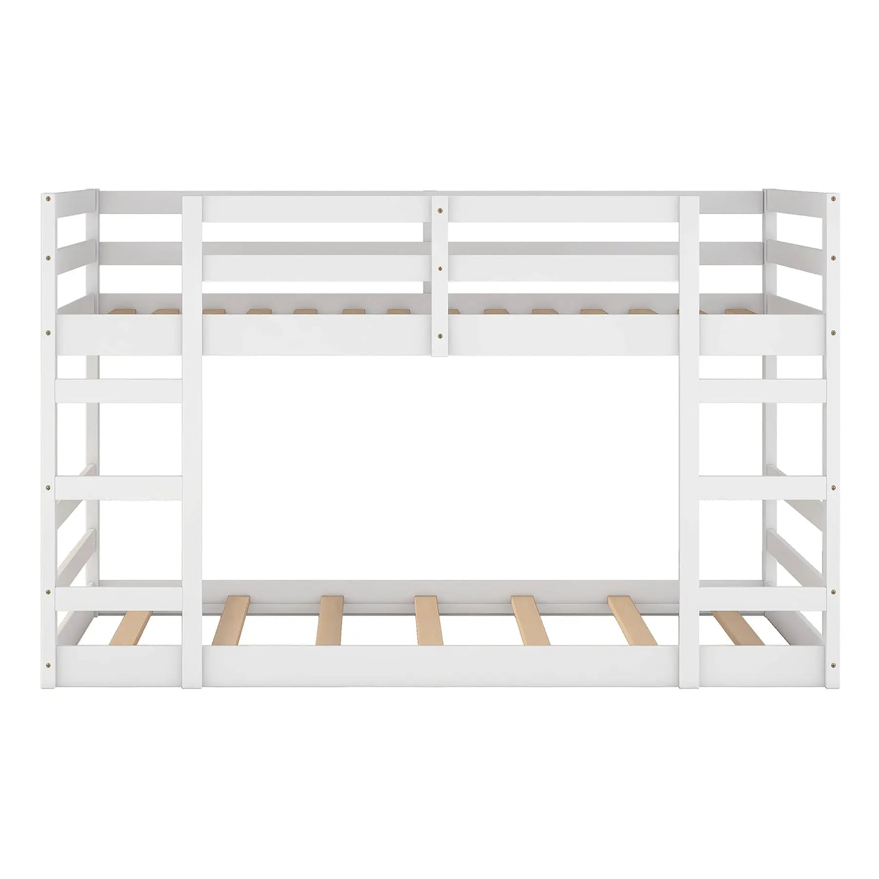 Bellemave® Wood Floor Bunk Bed with Ladder - Bellemave