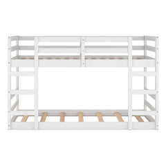 Bellemave® Wood Floor Bunk Bed with Ladder - Bellemave