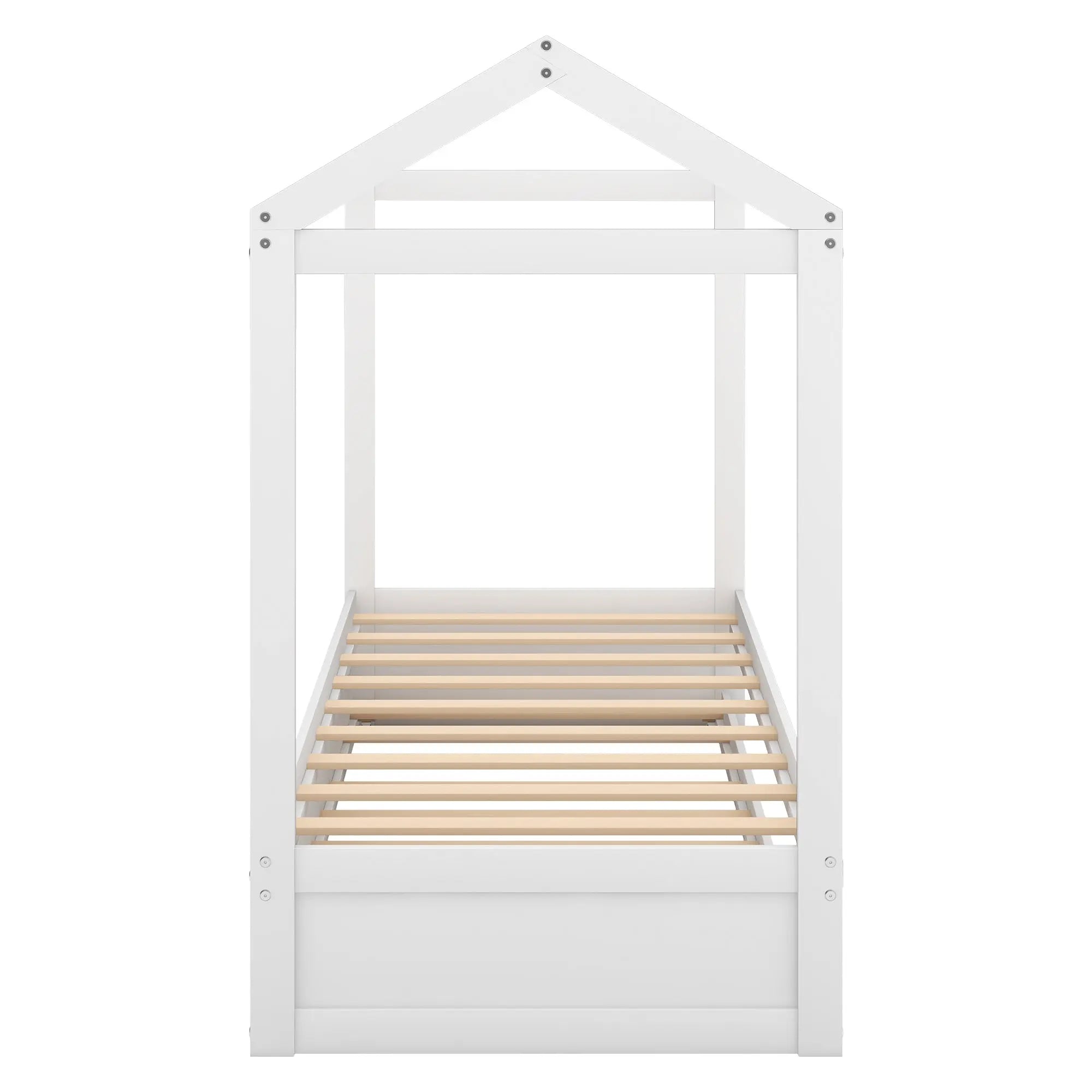 Bellemave® Wood House Bed with Trundle Bed - Bellemave