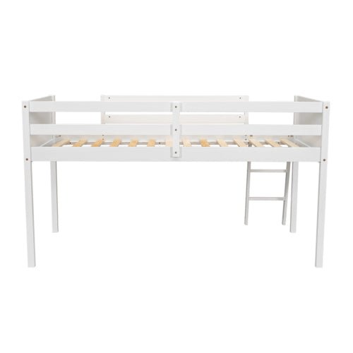 Bellemave® Wood Low Loft Bed with Ladder - Bellemave