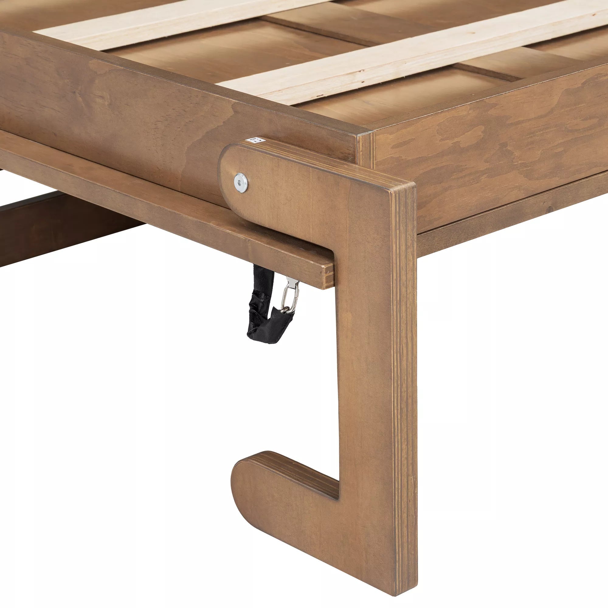 Bellemave® Wood Murphy Bed Frame with Charging Station and Storage Cabinets - Bellemave