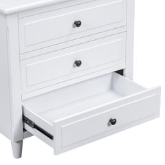 Bellemave® Wood Nightstand with 3 Storage Drawers - Bellemave