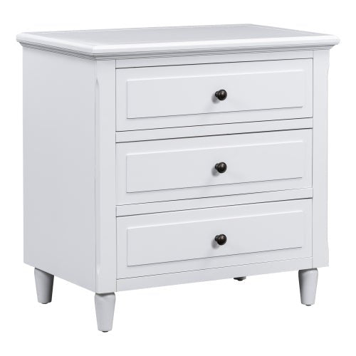 Bellemave® Wood Nightstand with 3 Storage Drawers - Bellemave