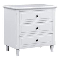 Bellemave® Wood Nightstand with 3 Storage Drawers - Bellemave