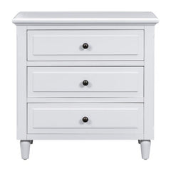 Bellemave® Wood Nightstand with 3 Storage Drawers - Bellemave