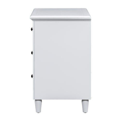 Bellemave® Wood Nightstand with 3 Storage Drawers - Bellemave