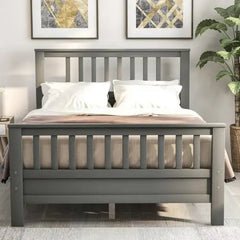 Bellemave® Wood Platform Bed with Headboard and Footboard - Bellemave
