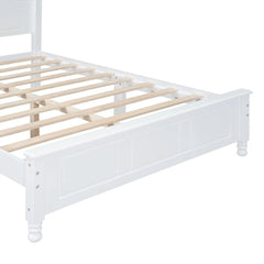 Bellemave® Wood Retro Style Platform Bed with Wooden Slat Support - Bellemave