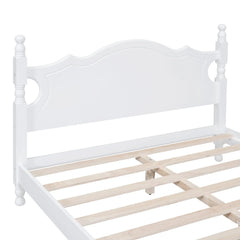 Bellemave® Wood Retro Style Platform Bed with Wooden Slat Support - Bellemave