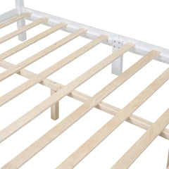 Bellemave® Wood Retro Style Platform Bed with Wooden Slat Support - Bellemave
