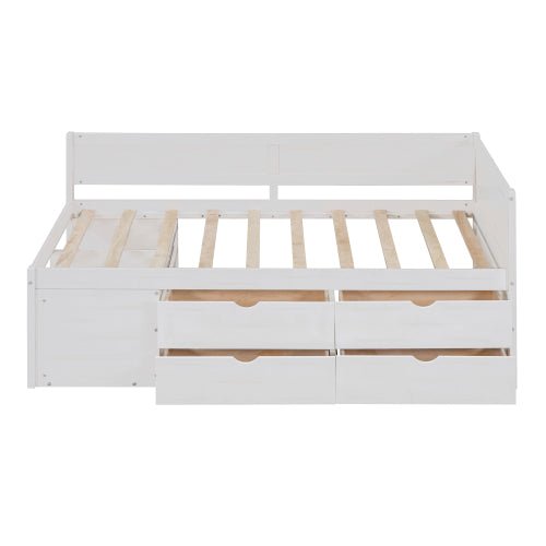 Bellemave® Wooden Daybed with Drawers and Shelves - Bellemave