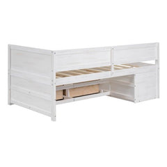 Bellemave® Wooden Daybed with Drawers and Shelves - Bellemave
