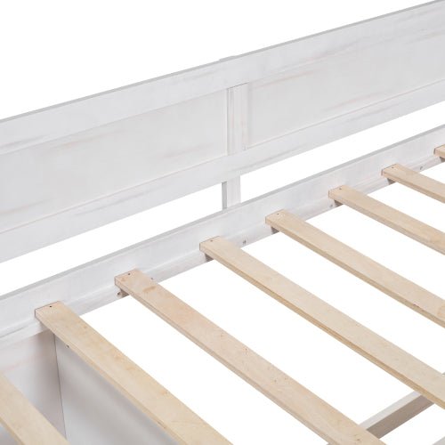 Bellemave® Wooden Daybed with Drawers and Shelves - Bellemave