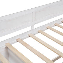 Bellemave® Wooden Daybed with Drawers and Shelves - Bellemave