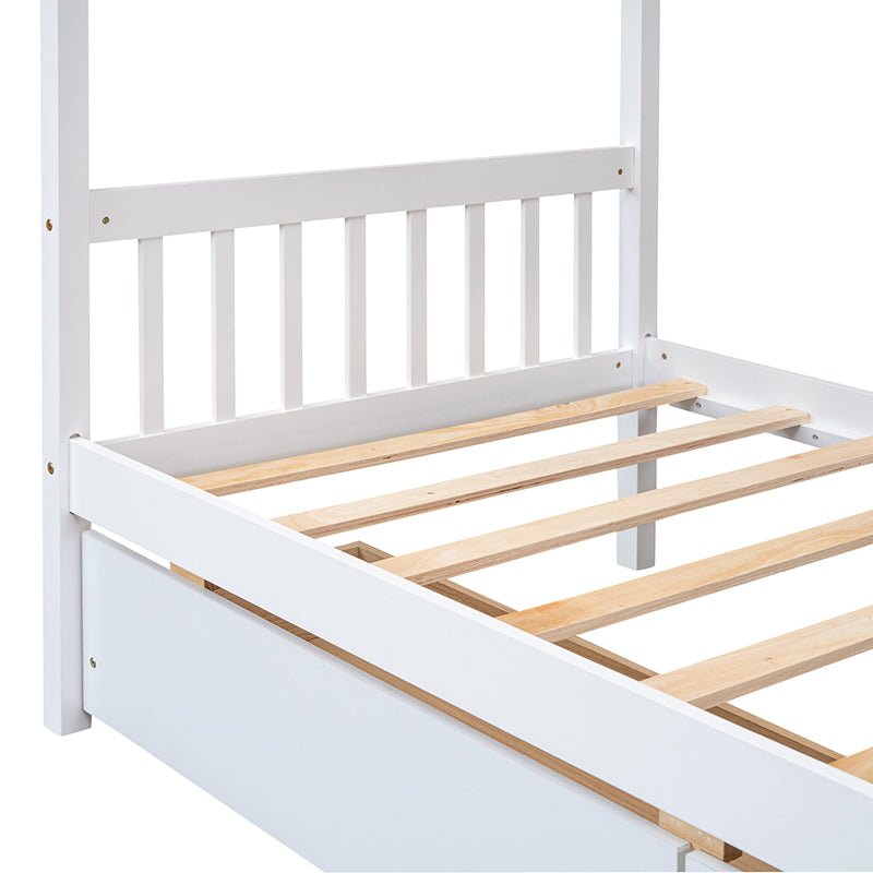 Bellemave® Wooden House Bed with 2 Drawers - Bellemave